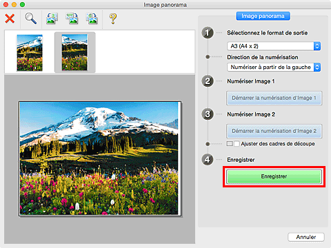 figure : fenêtre Image panorama